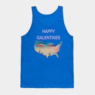 Happy Galentines skydivers Tank Top